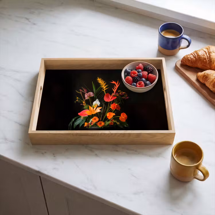 Tray - Bowl - Bouquet - Flowers — 3