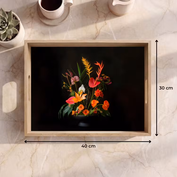 Tray - Bowl - Bouquet - Flowers — 8