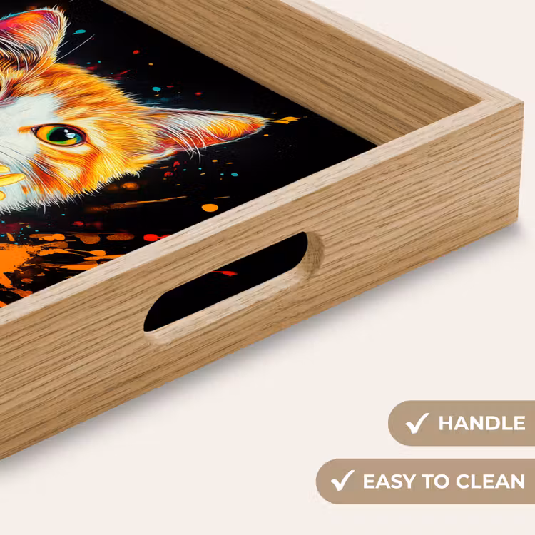 Tray - Cat - Food - Fries - Graffiti - Abstract — 9