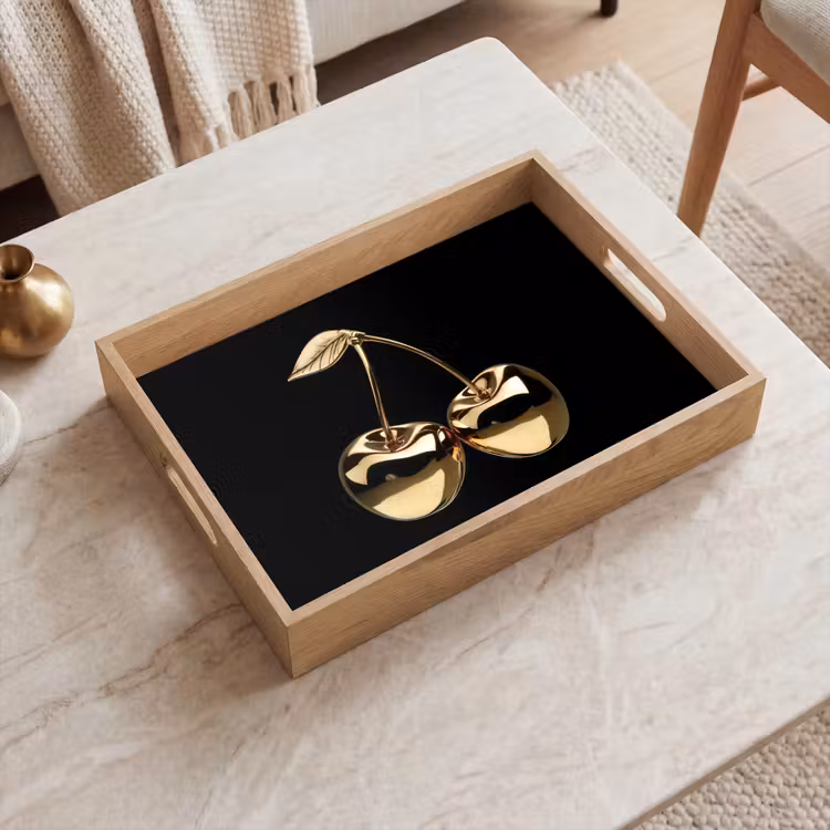 Tray - Cherry - Black - Gold - Chrome — 2