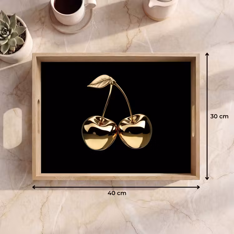 Tray - Cherry - Black - Gold - Chrome — 8
