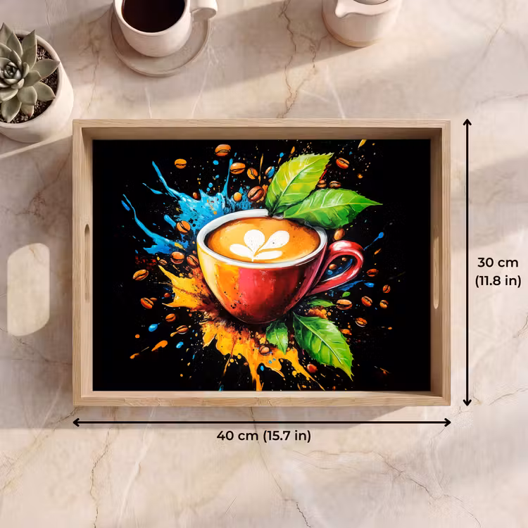 Tray - Coffee - Graffiti - Drinking - Abstract — 7