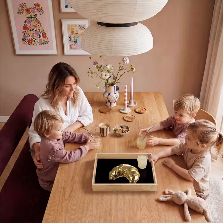Tray - Croissant - Bread - Gold - Black — 5