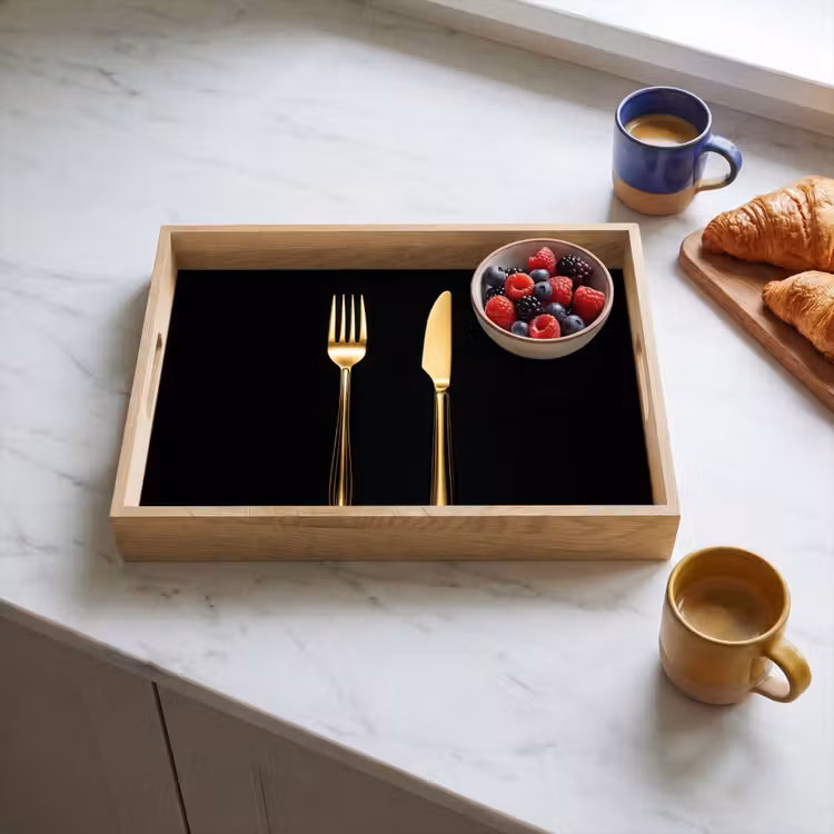 Tray - Cutlery - Gold - Knife - Fork — 3