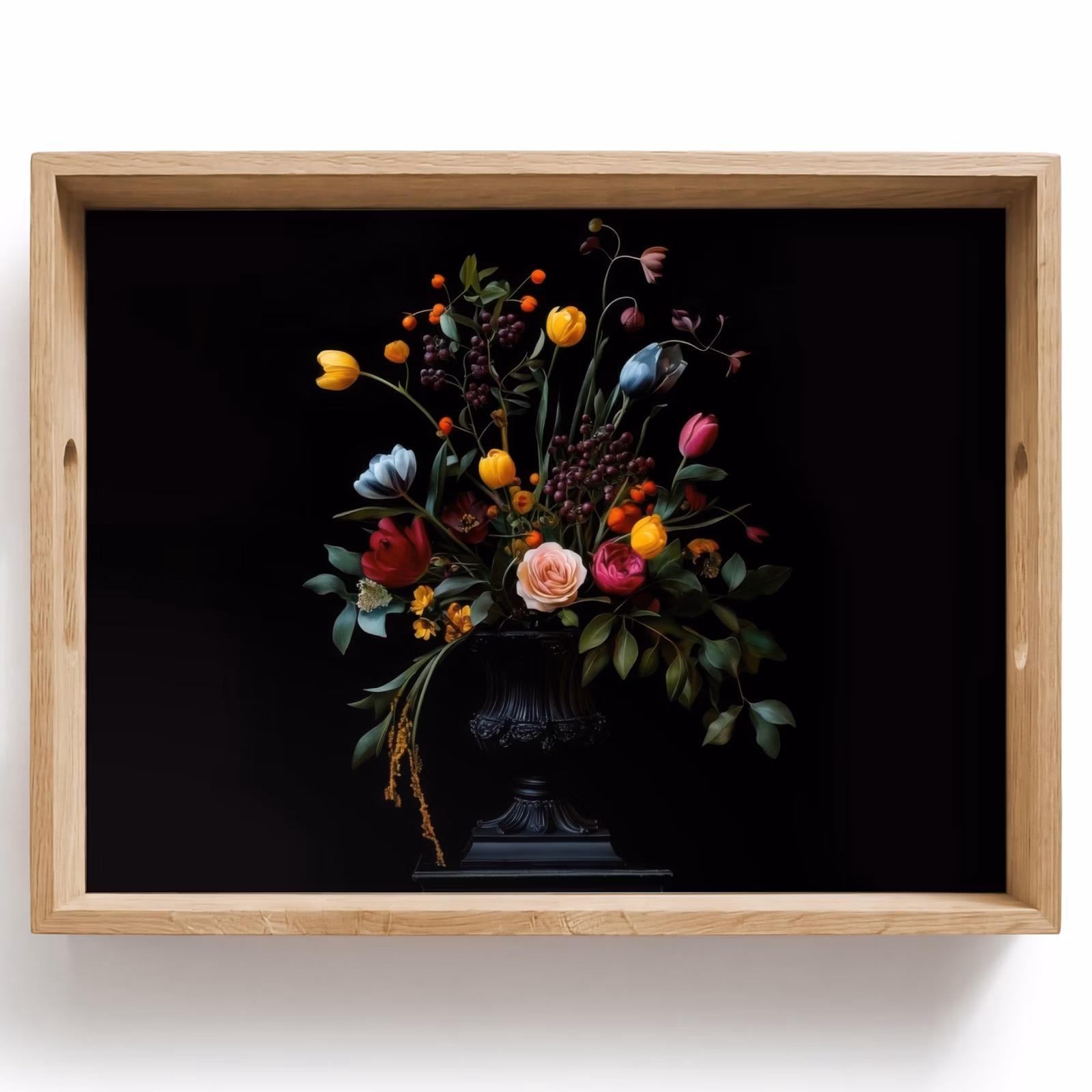 Tray - Classic - Vase - Bouquet - Flowers — 1