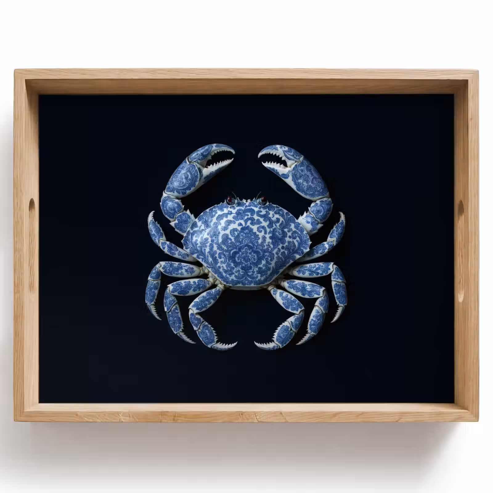Tray - Crab - Delft blue - Animals — 1