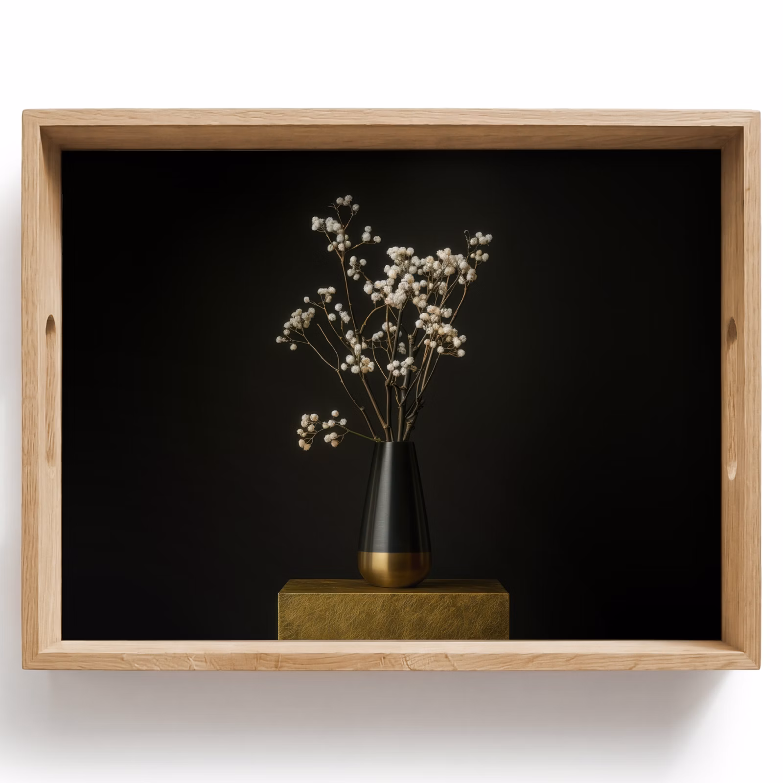 Tray - Flower bulbs - White - Vase - Minimalist — 1