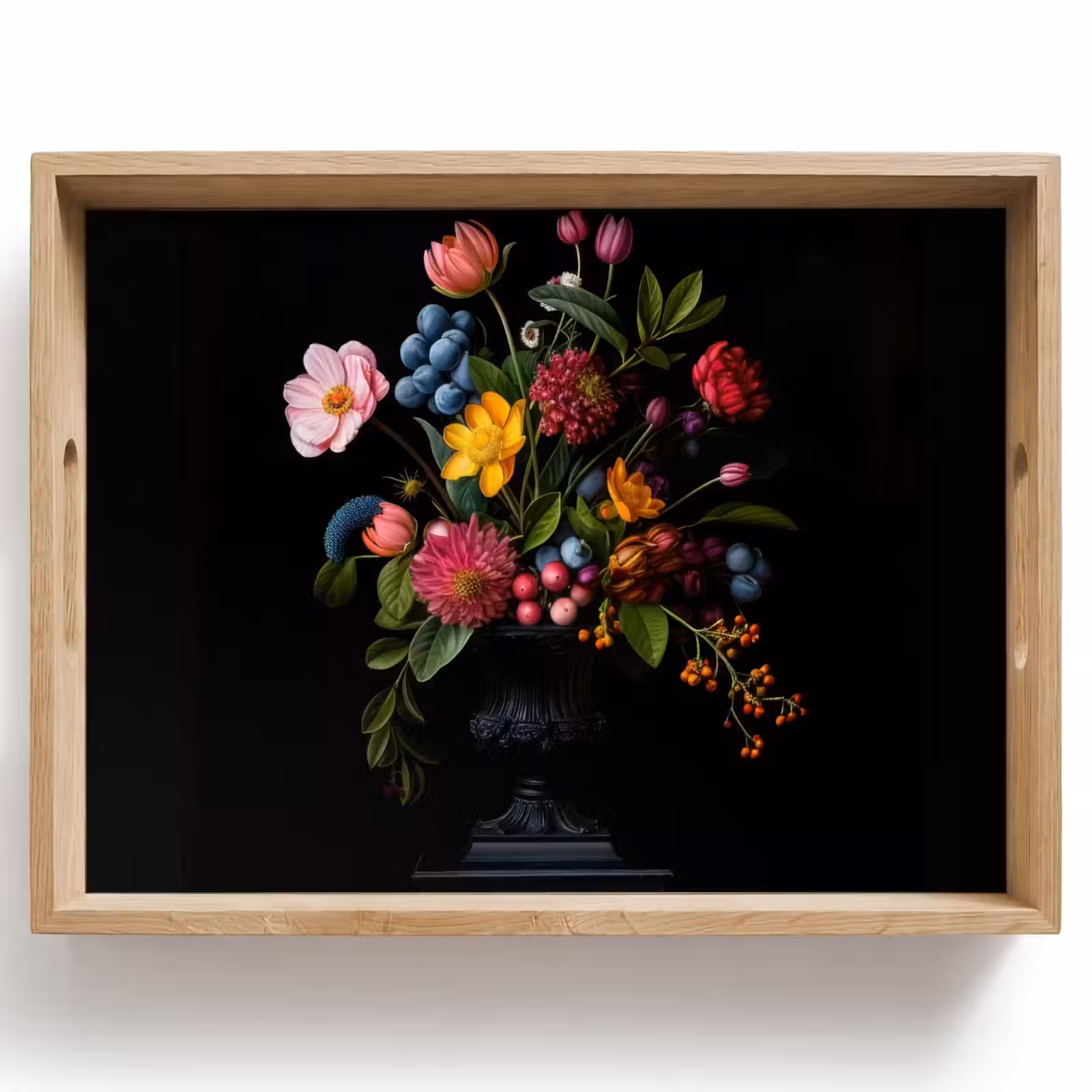 Tray - Flowers - Merry - Vase — 1