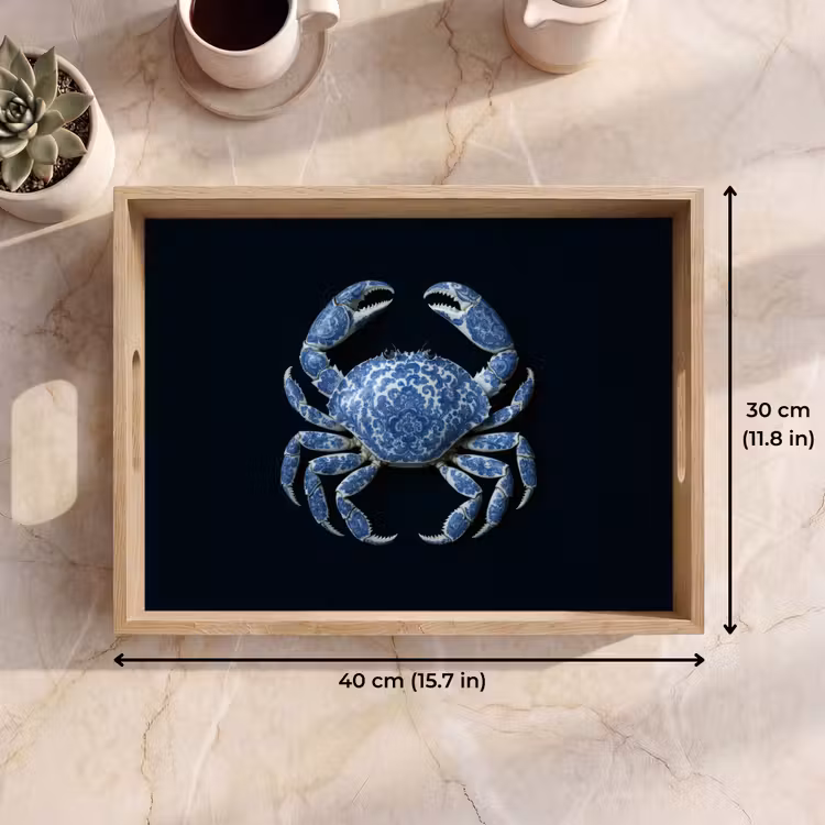 Tray - Crab - Delft blue - Animals — 7
