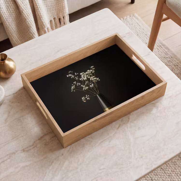 Tray - Flower bulbs - White - Vase - Minimalist — 2