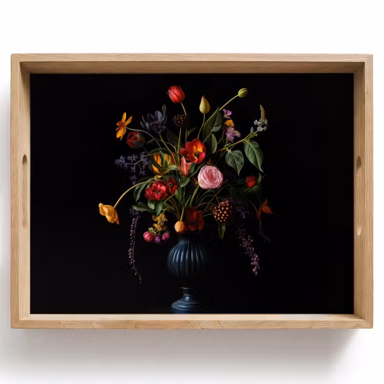 Tray - Flowers - Berries - Classic — 1