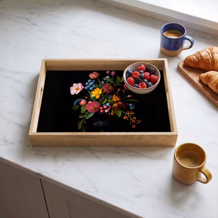 Tray - Flowers - Merry - Vase — 3