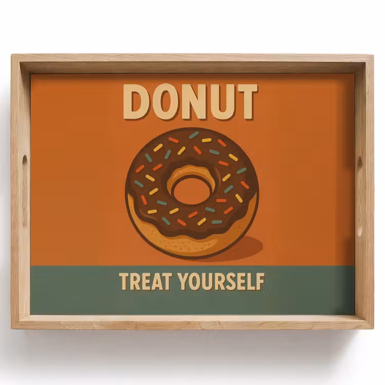 Tray - Donut - Speckles - Colorful - Quote — 1