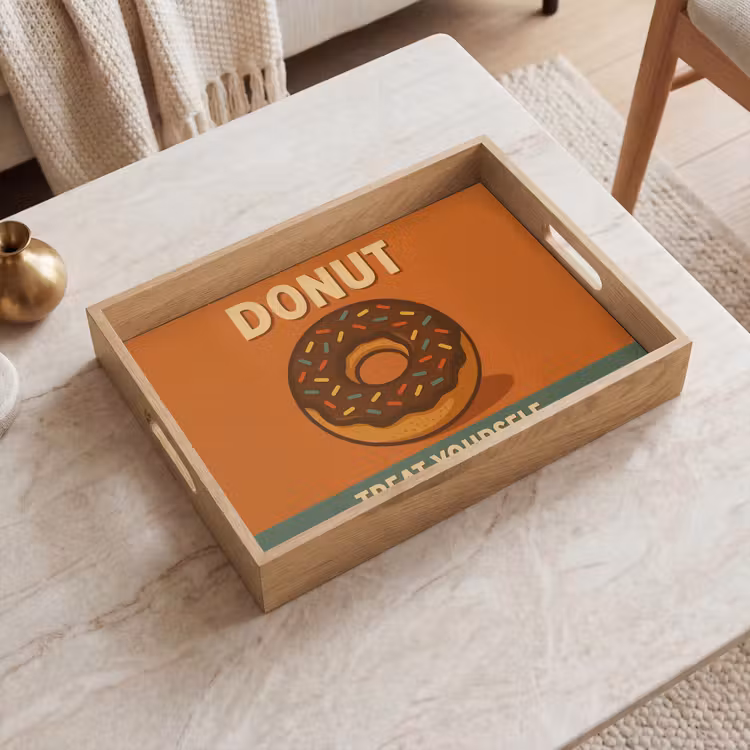 Tray - Donut - Speckles - Colorful - Quote — 2