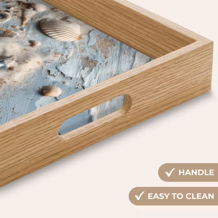 Tray - Anchor - Wood - Shells - Sand — 9