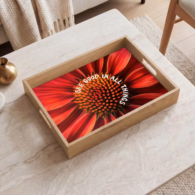 Tray - Close up - Flower - Quote - Red — 2