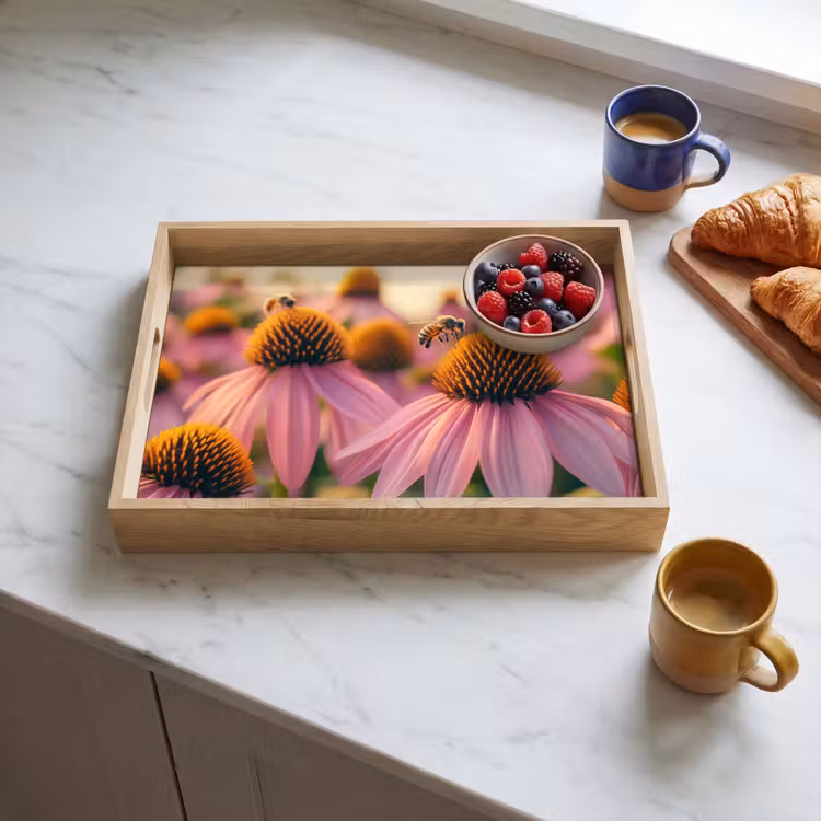 Tray - Flowers - Purple - Bees — 3