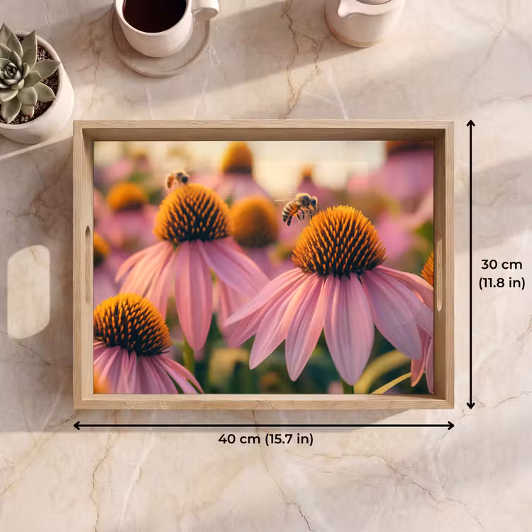 Tray - Flowers - Purple - Bees — 7