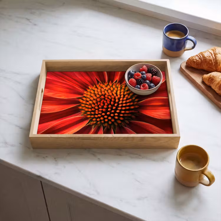 Tray - Close up - Flower- Red — 3