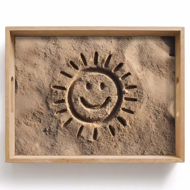 Tray - Face - Sun - Sand - Signed — 1
