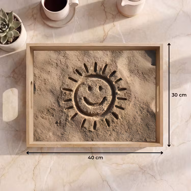Tray - Face - Sun - Sand - Signed — 8