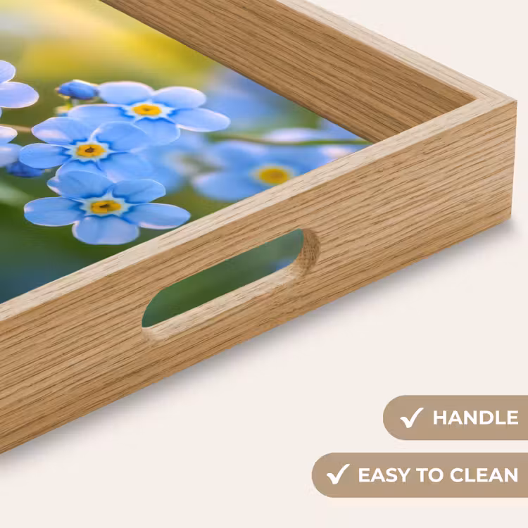 Tray - Flowers - Blue - Forget me not — 9
