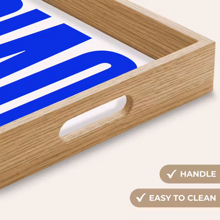 Tray - Ciao - Capital letters - Blue - Minimalist — 9
