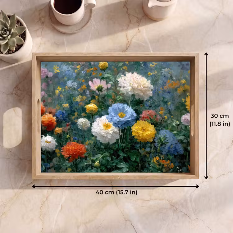 Tray - Close-up - Field - Flowers - Colorful — 7