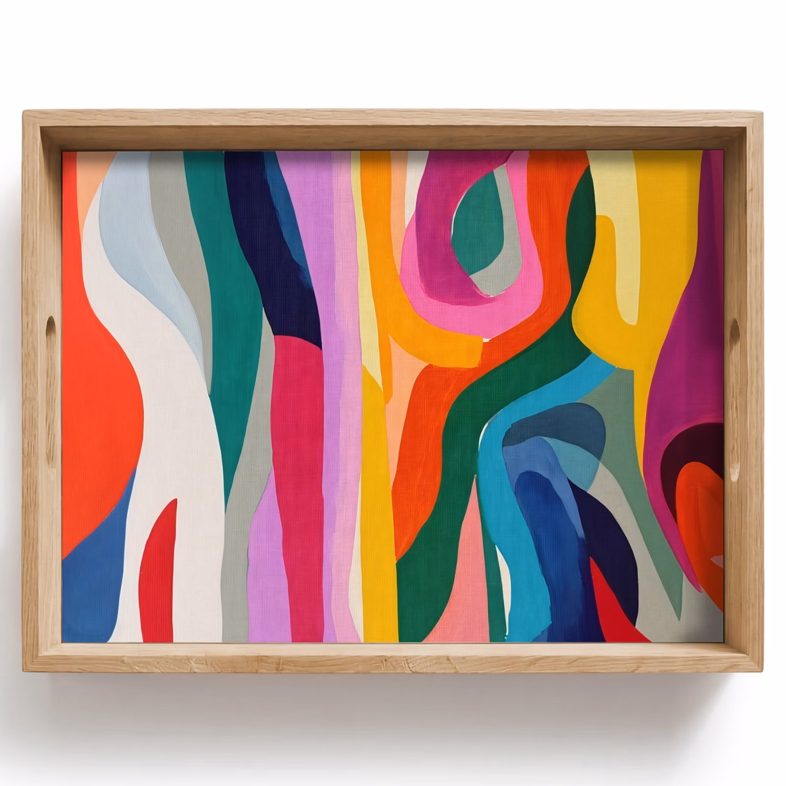 Tray - Abstract - Colorful - Waves - Lines — 1