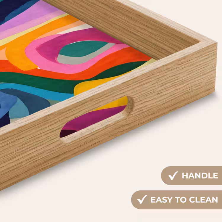 Tray - Abstract - Colorful - Waves - Lines — 9
