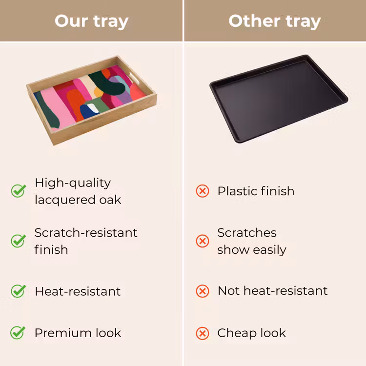 Tray - Color boxes - Straight - Round - Abstract — 10