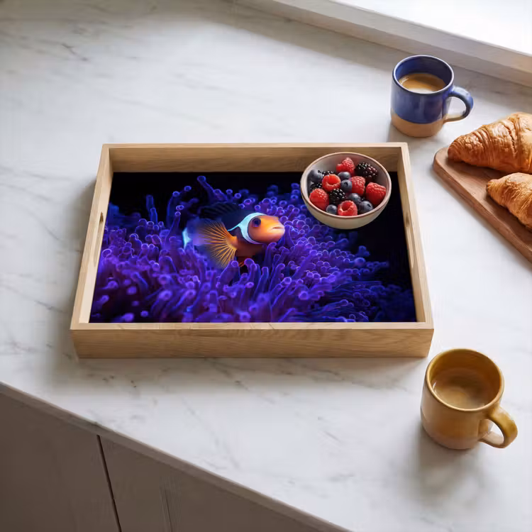 Tray - Coral - Fish - Orange - Sea — 3