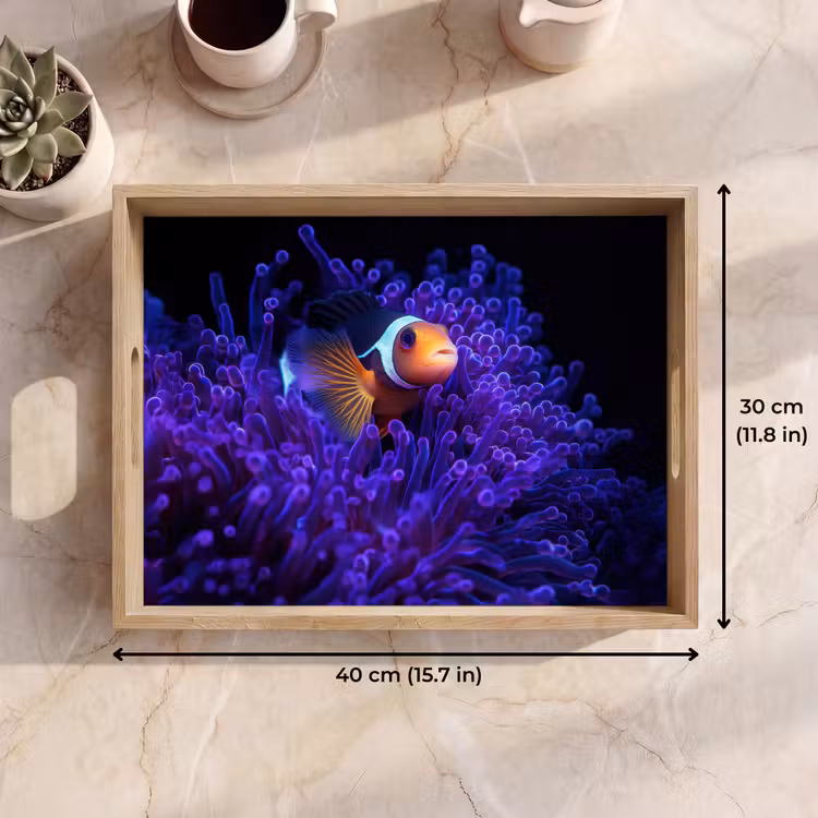 Tray - Coral - Fish - Orange - Sea — 7