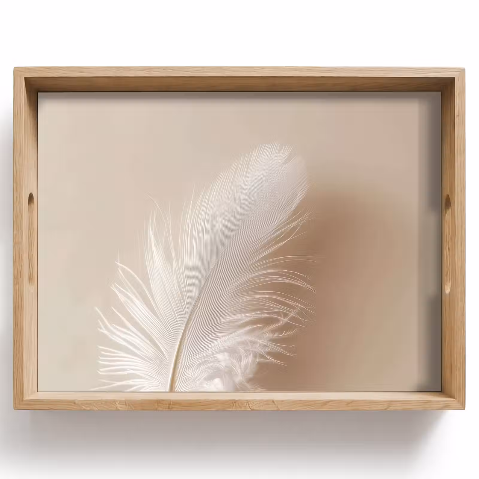 Tray - Feather - Minimalist - Pink — 1