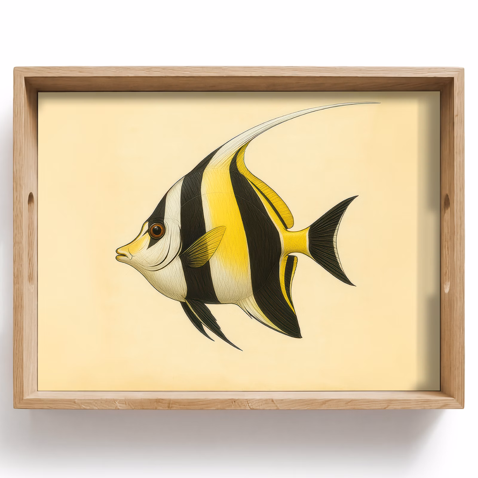 Tray - Fish - Ornamental - Dorsal fin - Yellow — 1