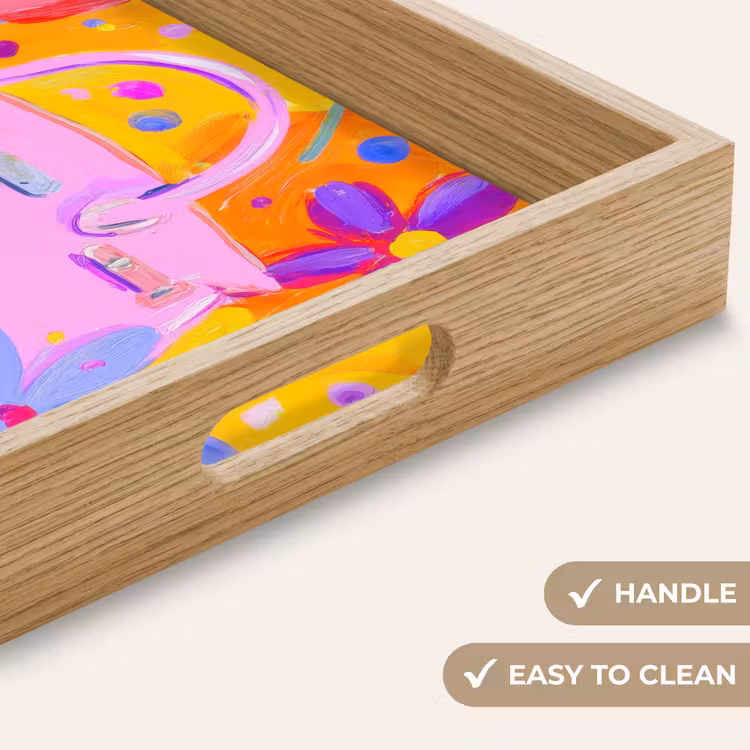 Tray - Bag - Pink - Flowers — 9