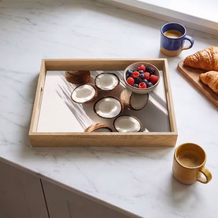 Tray - Coconuts - Brown - Shade — 3