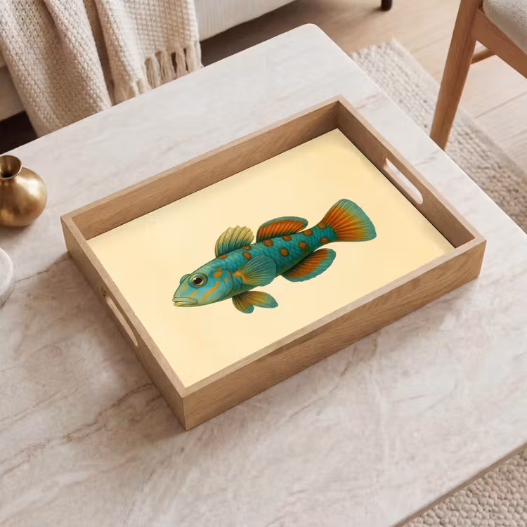 Tray - Fish - Blue - Dots - Scales — 2