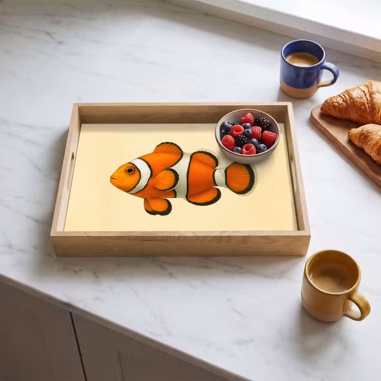 Tray - Fish - Orange - Stripes — 3
