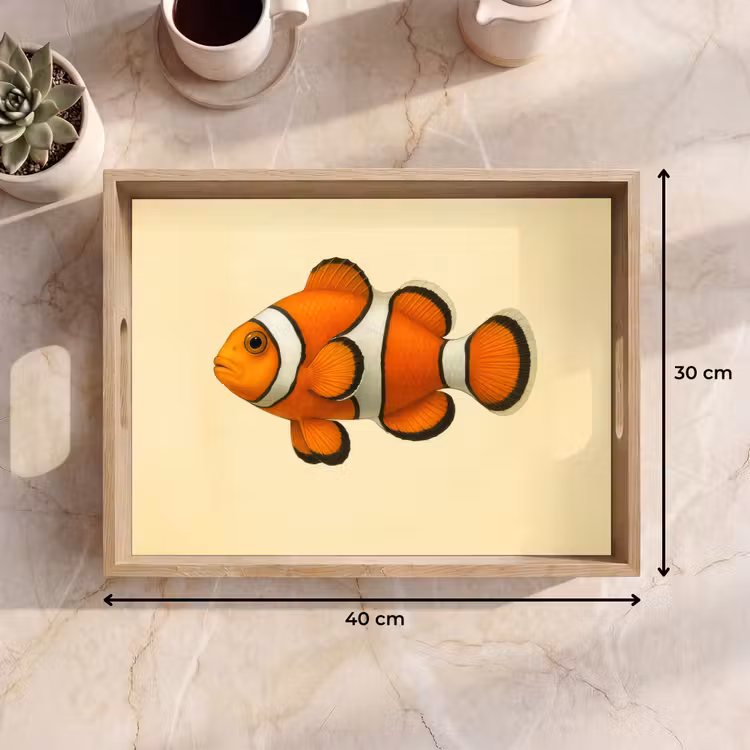 Tray - Fish - Orange - Stripes — 8