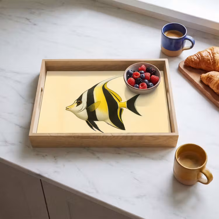 Tray - Fish - Ornamental - Dorsal fin - Yellow — 3