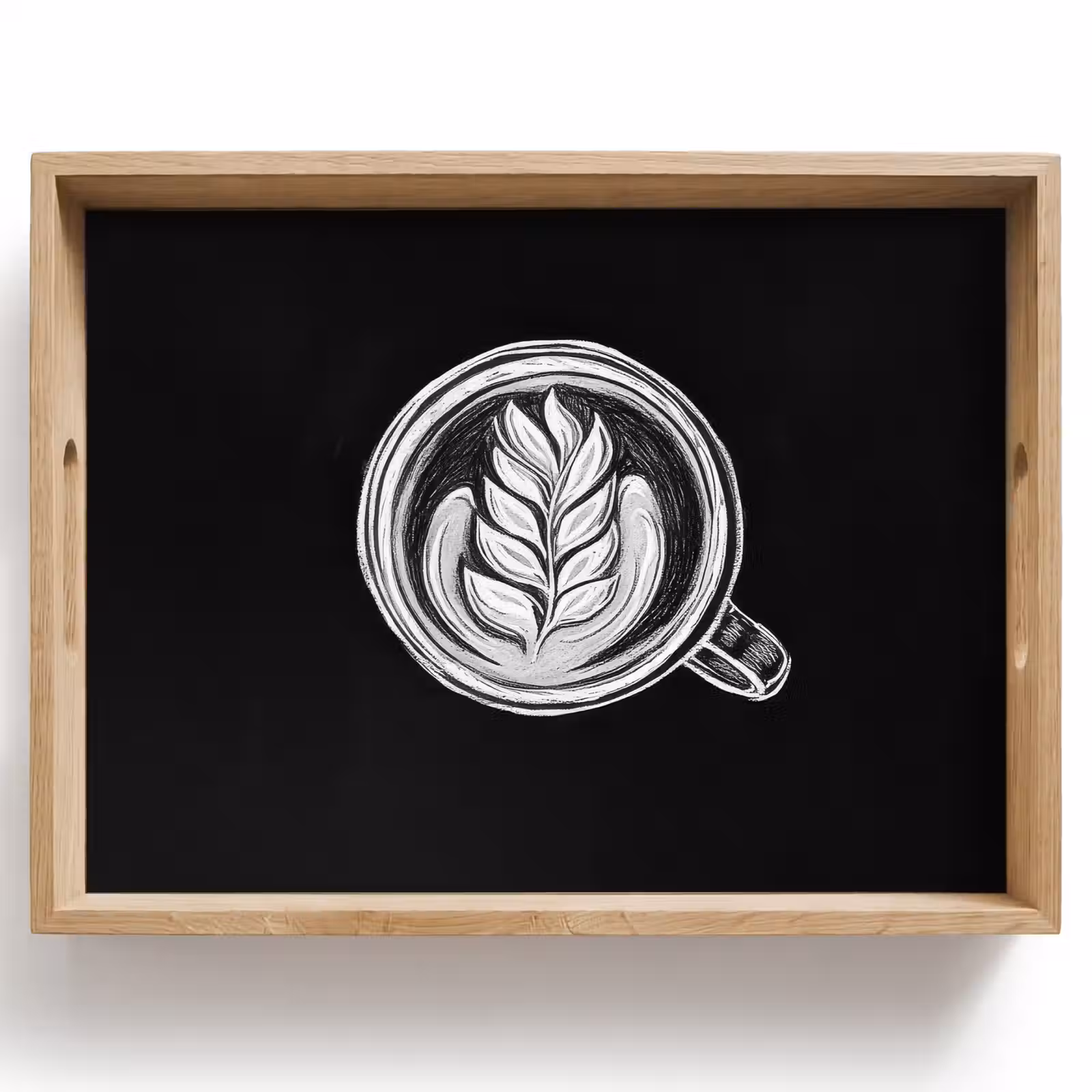 Tray - Chalk drawing - Coffee - Latte art — 1