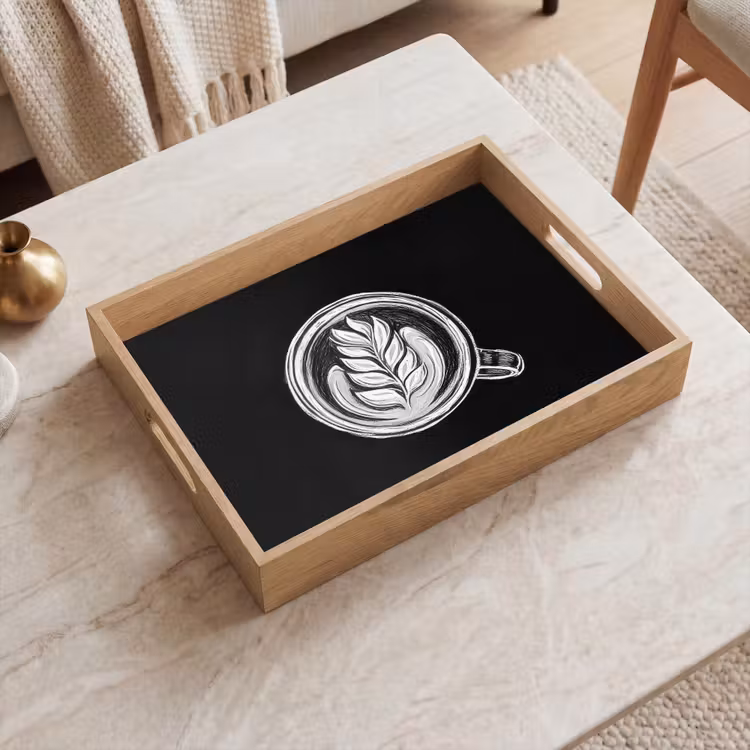 Tray - Chalk drawing - Coffee - Latte art — 2
