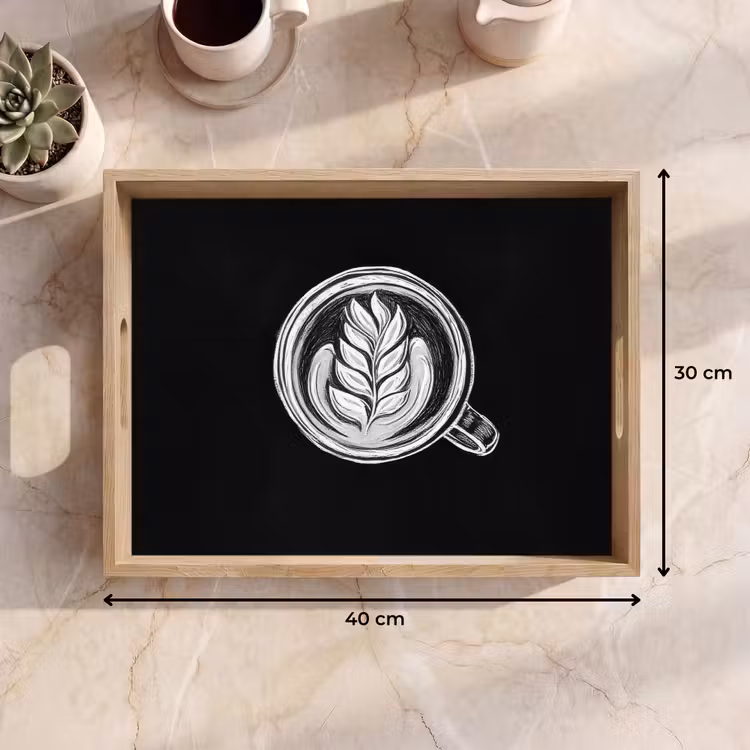 Tray - Chalk drawing - Coffee - Latte art — 8