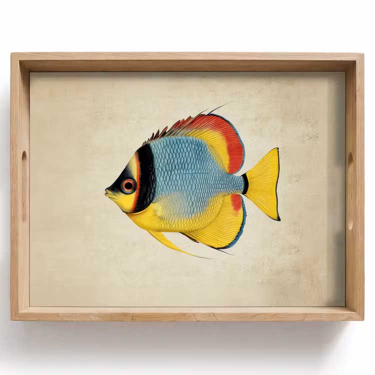 Tray - Colorful - Fish - Scales - Illustration — 1