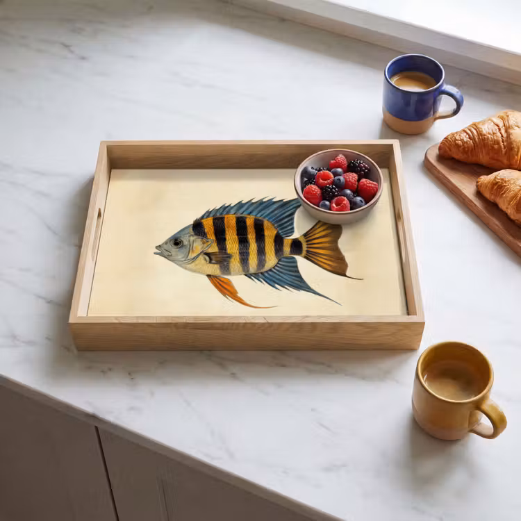 Tray - Fish - Tropical - Stripes - Fins — 3