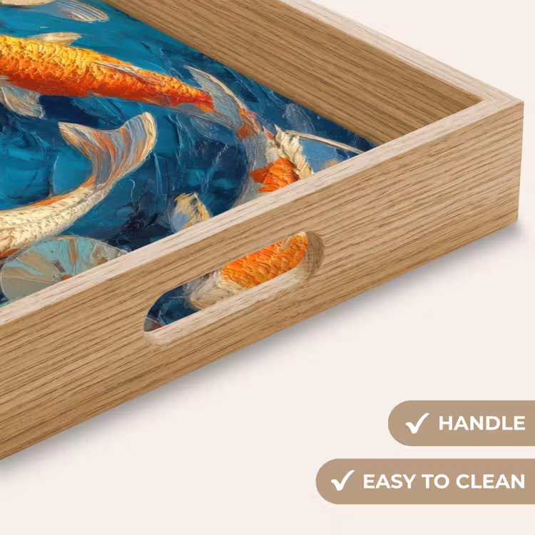Tray - Fish - Water lilies - Orange - Water — 9