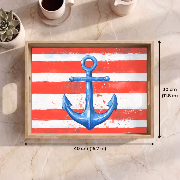 Tray - Anchor - Paint splashes - Red - Blue — 7