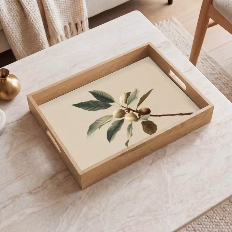Tray - Branch - Green Leaves - Fruits — 2