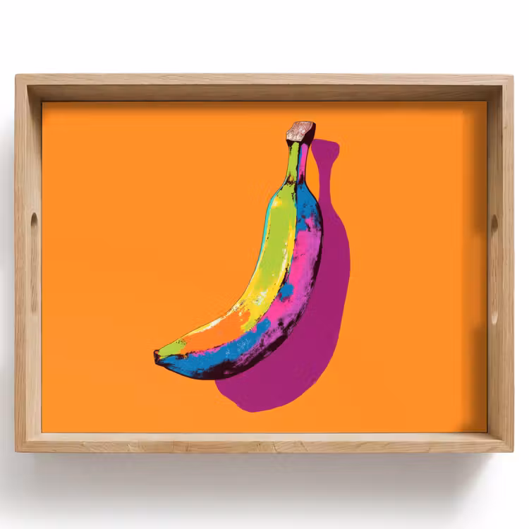Tray - Bright colors - Banana - pop art — 1
